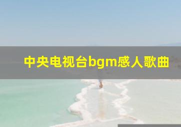 中央电视台bgm感人歌曲