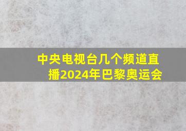 中央电视台几个频道直播2024年巴黎奥运会