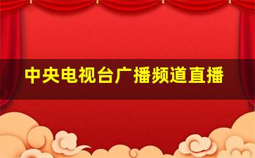 中央电视台广播频道直播