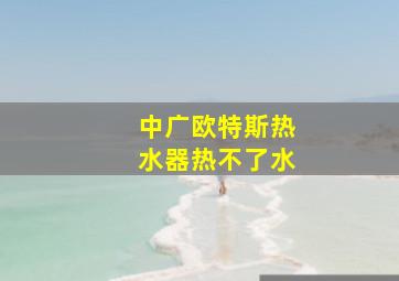 中广欧特斯热水器热不了水