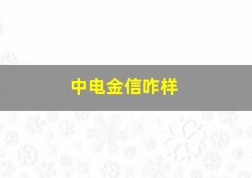 中电金信咋样