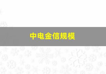 中电金信规模