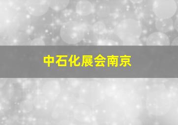 中石化展会南京