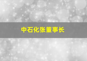 中石化张董事长