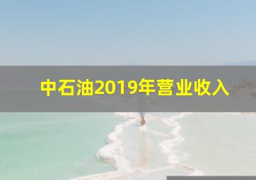 中石油2019年营业收入