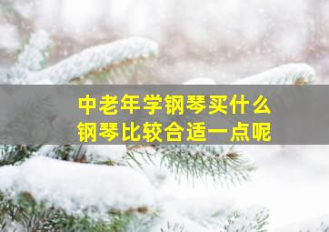 中老年学钢琴买什么钢琴比较合适一点呢