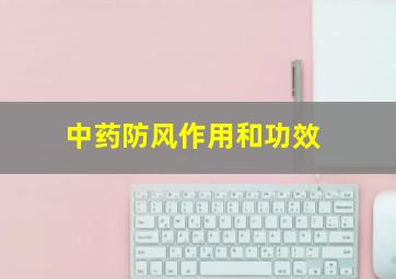 中药防风作用和功效