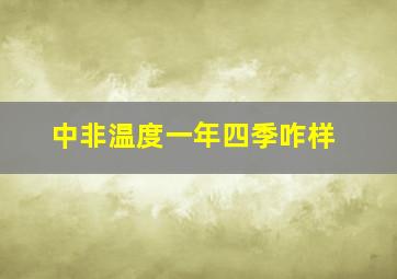 中非温度一年四季咋样