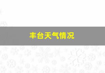 丰台天气情况