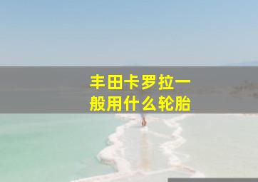 丰田卡罗拉一般用什么轮胎