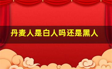 丹麦人是白人吗还是黑人