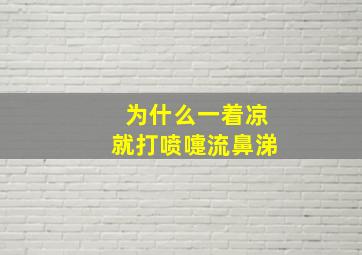 为什么一着凉就打喷嚏流鼻涕