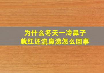 为什么冬天一冷鼻子就红还流鼻涕怎么回事