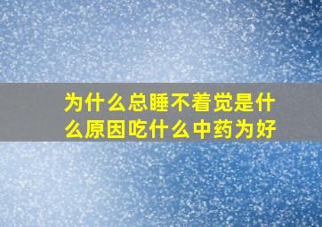 为什么总睡不着觉是什么原因吃什么中药为好