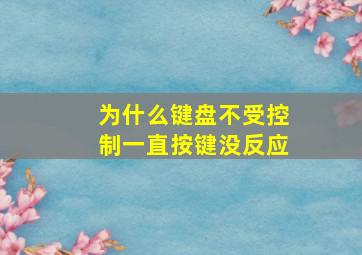 为什么键盘不受控制一直按键没反应