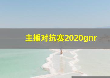 主播对抗赛2020gnr