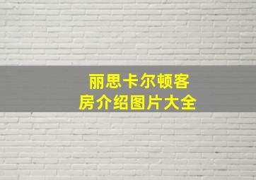 丽思卡尔顿客房介绍图片大全