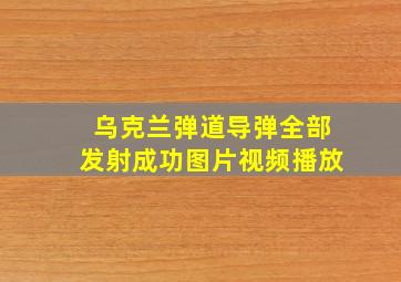 乌克兰弹道导弹全部发射成功图片视频播放