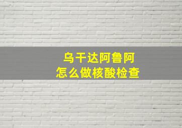 乌干达阿鲁阿怎么做核酸检查