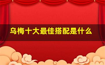 乌梅十大最佳搭配是什么