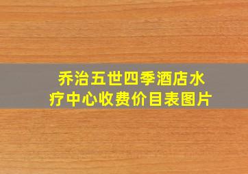 乔治五世四季酒店水疗中心收费价目表图片