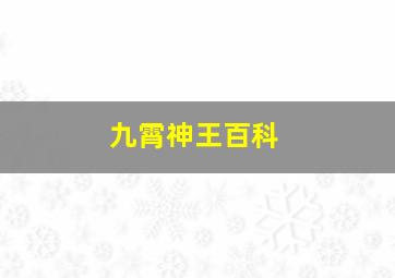 九霄神王百科