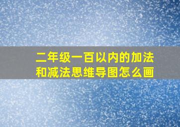 二年级一百以内的加法和减法思维导图怎么画