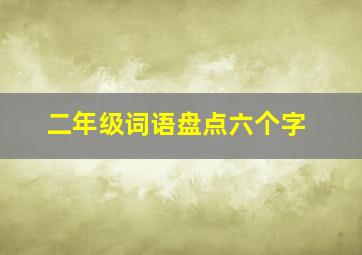 二年级词语盘点六个字