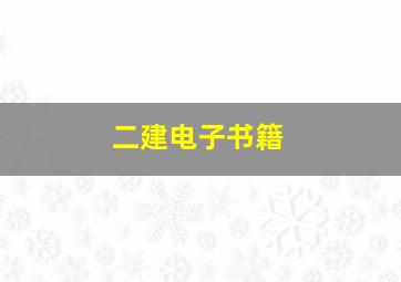 二建电子书籍