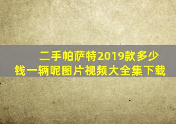 二手帕萨特2019款多少钱一辆呢图片视频大全集下载