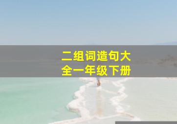 二组词造句大全一年级下册