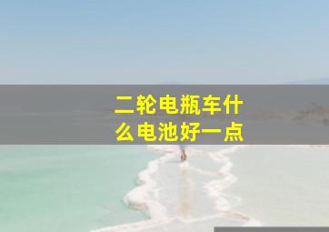 二轮电瓶车什么电池好一点