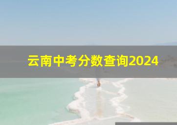 云南中考分数查询2024