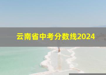 云南省中考分数线2024