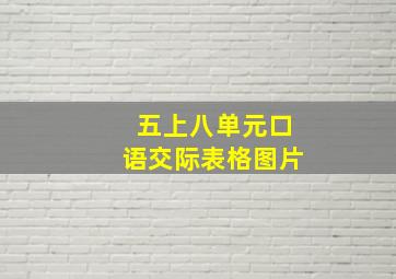 五上八单元口语交际表格图片