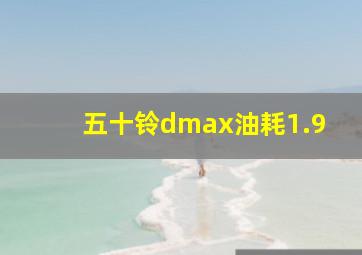 五十铃dmax油耗1.9