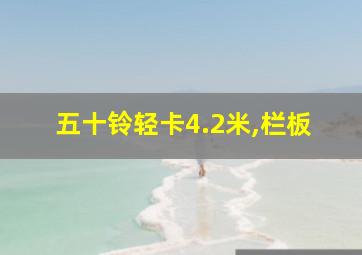 五十铃轻卡4.2米,栏板