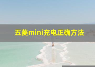 五菱mini充电正确方法