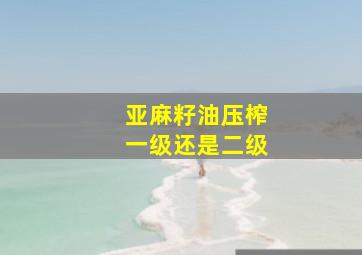 亚麻籽油压榨一级还是二级