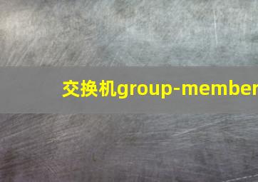 交换机group-member