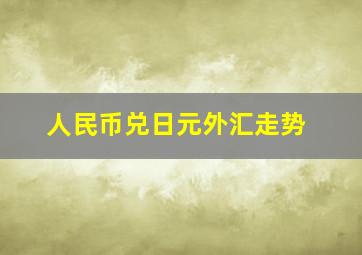 人民币兑日元外汇走势