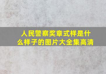 人民警察奖章式样是什么样子的图片大全集高清