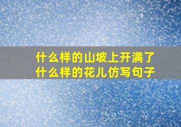 什么样的山坡上开满了什么样的花儿仿写句子