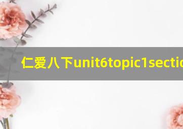 仁爱八下unit6topic1sectionc