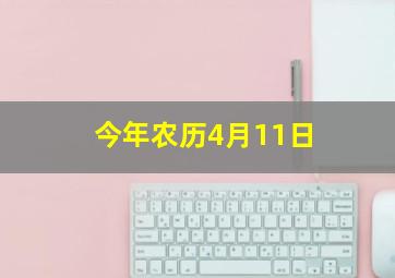 今年农历4月11日