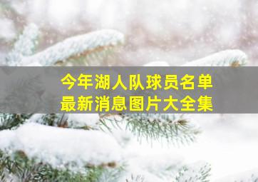 今年湖人队球员名单最新消息图片大全集