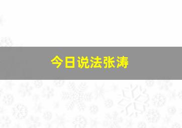 今日说法张涛