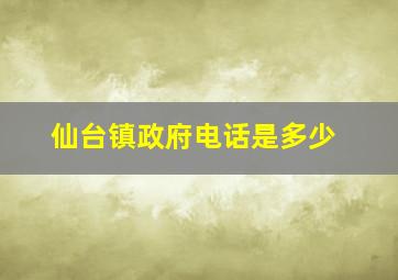 仙台镇政府电话是多少