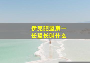 伊克昭盟第一任盟长叫什么