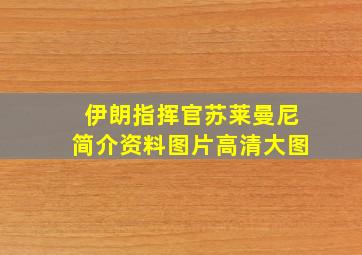 伊朗指挥官苏莱曼尼简介资料图片高清大图